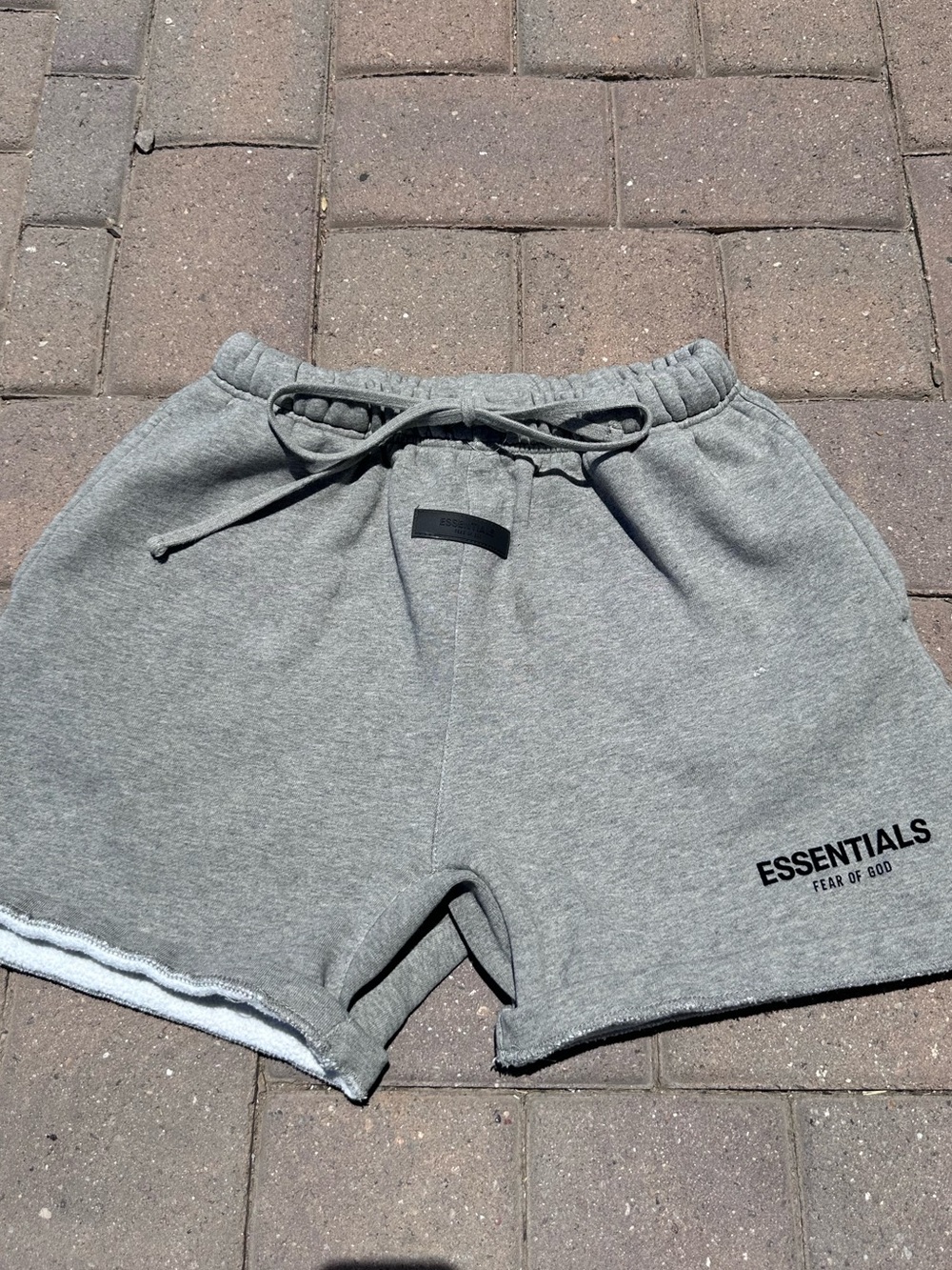 Essentials Men’s Heather Grey Athletic Shorts
